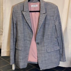 Gray Pink and Black Blazer